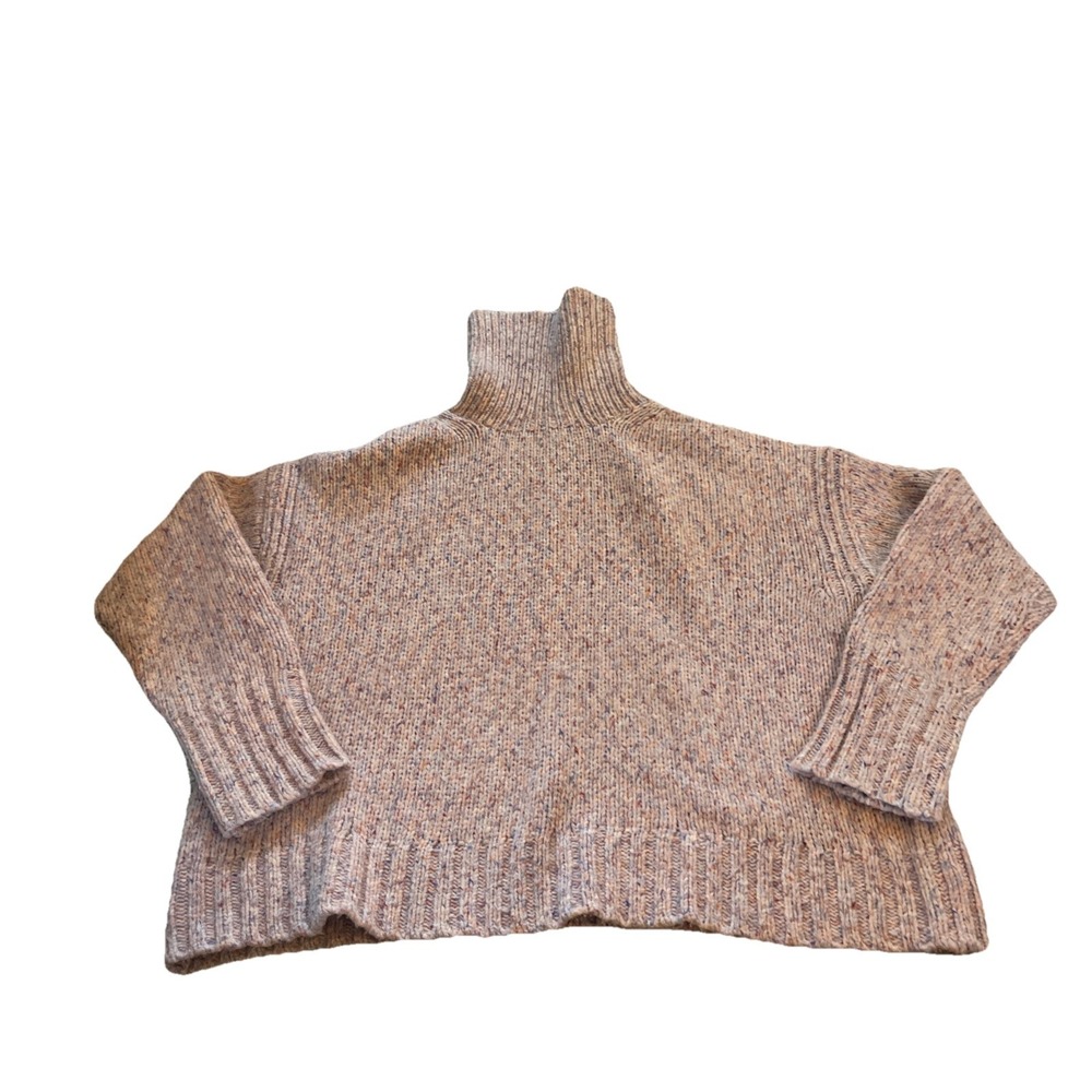 J. Crew Women's Multicolor Knit Turtleneck‎ Sweater Size Large